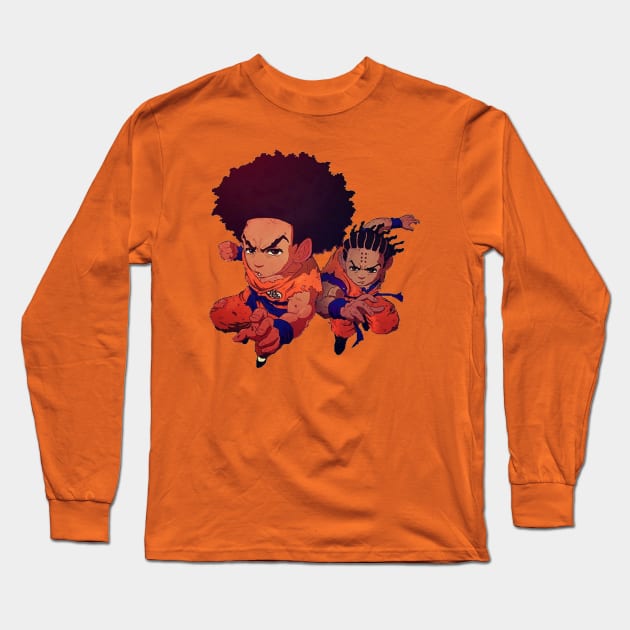 Neo Afro Dragonz Ballz Long Sleeve T-Shirt by JudgeOfTheWorld Art.